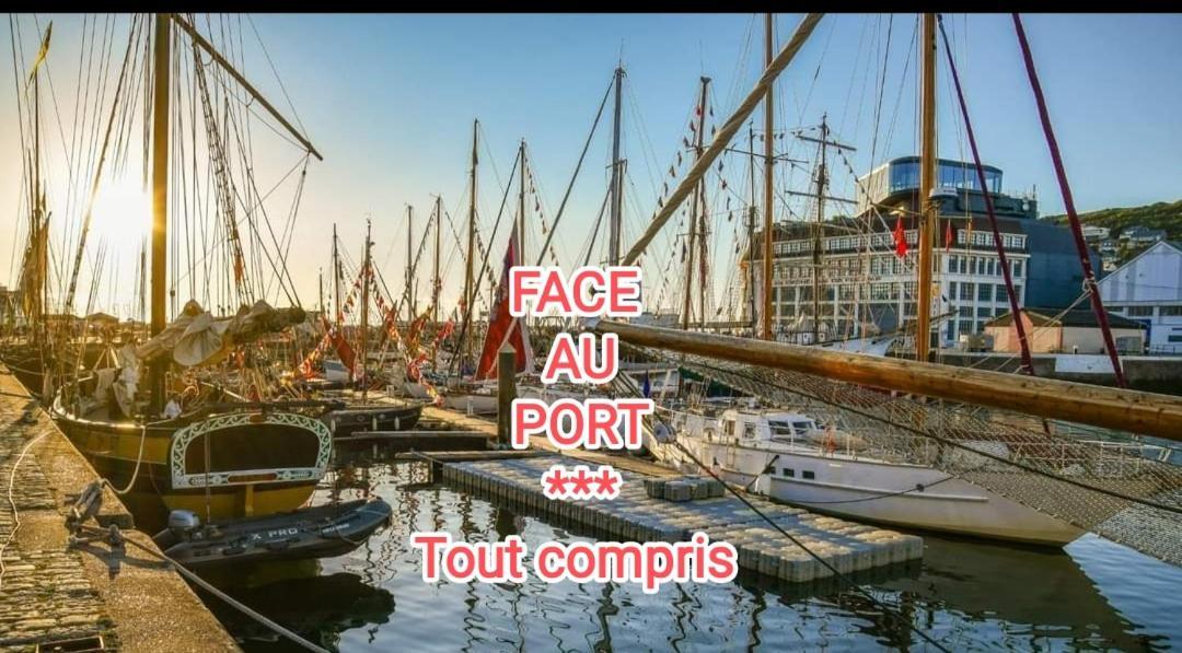Le Reflet Des Voiles Face Au Port De Fecamp Daire Dış mekan fotoğraf